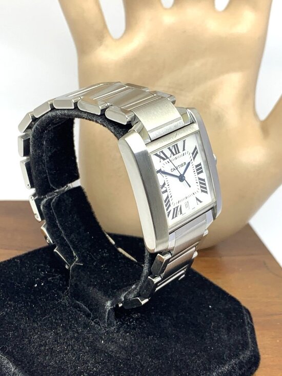 Cartier Tank Francaise W51002Q3 Women\'s Watch Swiss Automatic Stainless Steel
